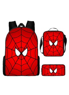 Spider-Man Spiderman Three-Piece Cartoon Backpack For Primary School Students 29*42*16cm 