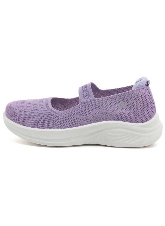Pull Back Huili Mom Shoes, Walking Shoes, Comfortable Sports Shoes For Middle-aged And Elderly Women, Non-slip Soft Sole, Traditional Beijing Cloth Shoes For The Elderly, 1505 Purple, Size 37 - Image 5