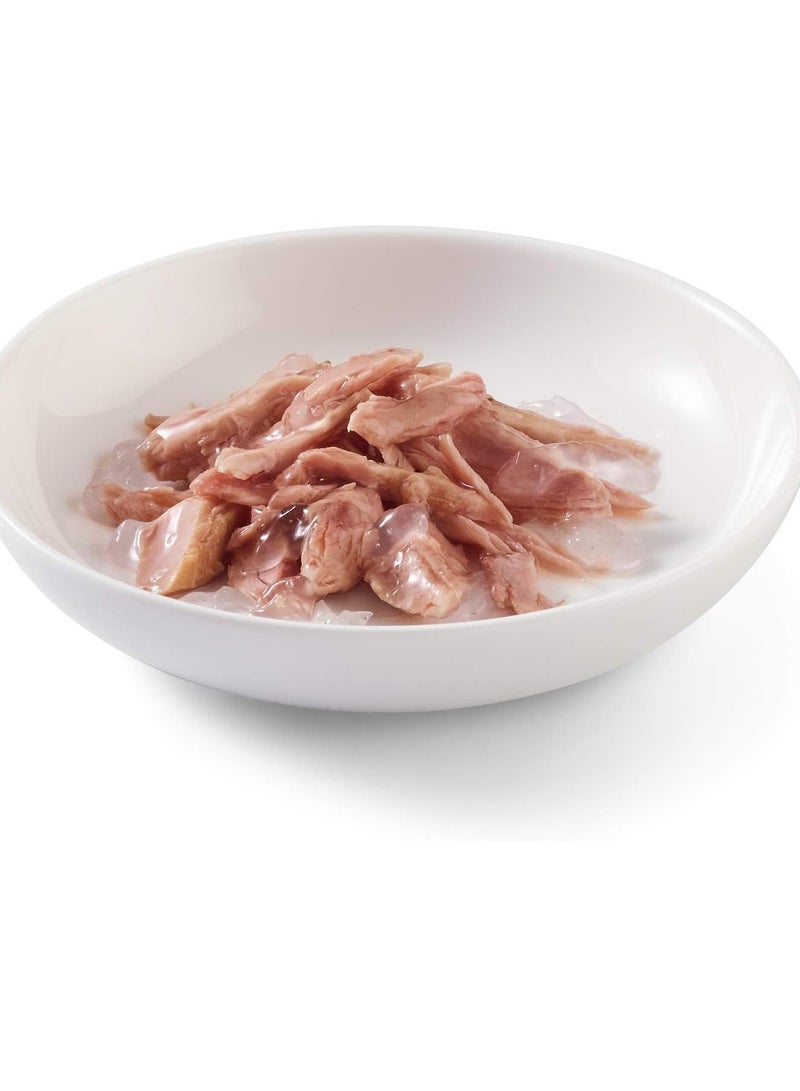 شيسر طعام رطب للقطط البالغة، 24 قطعة من شرائح الدجاج مع الأرز، 140 جرام - Image 2