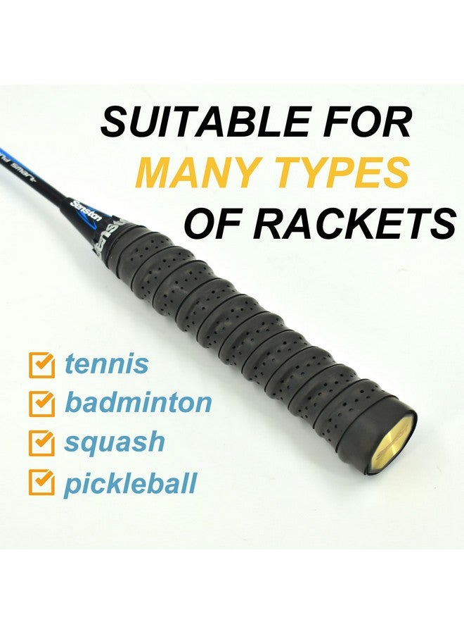 Senston Tennis Racket Grip Anti Slip Perforated Super Absorbent Badminton Racquet Overgrip Tape, Multicolour 5 Pack - Image 5