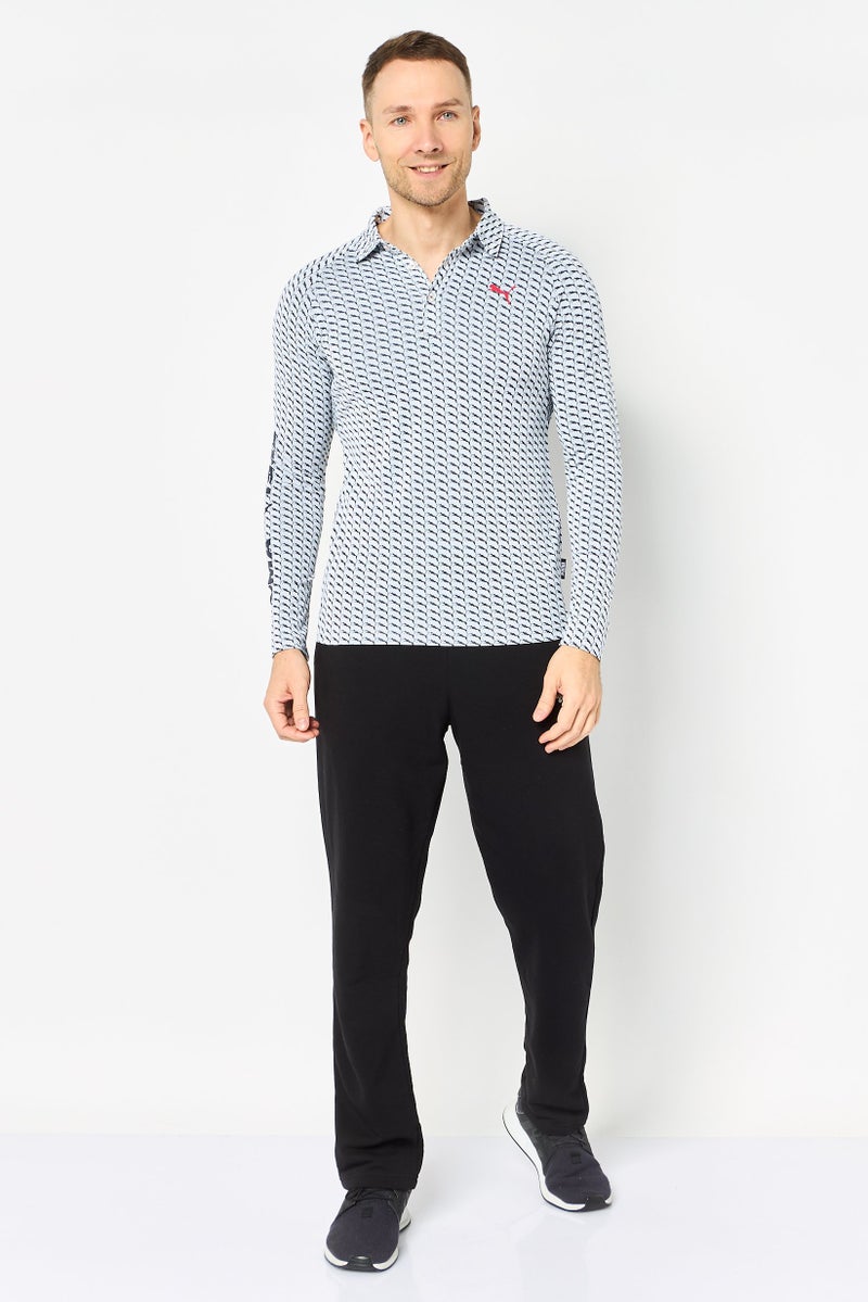 PUMA Men Sportswear Fit Long Sleeve Outdoor Polo Shirt, Multicolor - Image 4