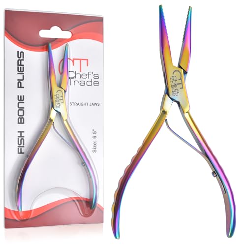 CHEF'S TRADE Fish Bone Pliers/Tweezers Stainless Steel Washable (plasma) - Image 1