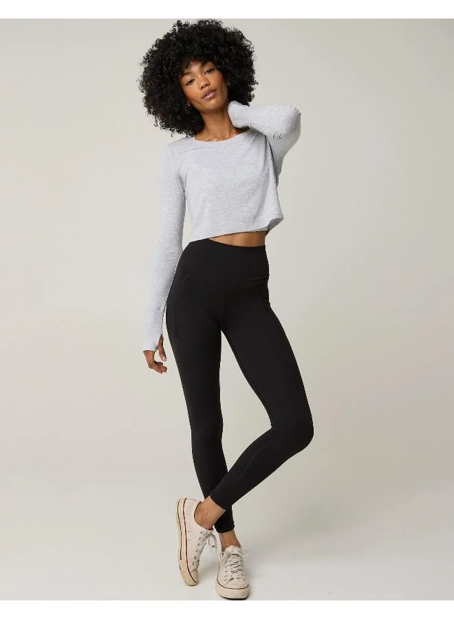 Aerie Basic High Waist Pocket Detailed Leggings