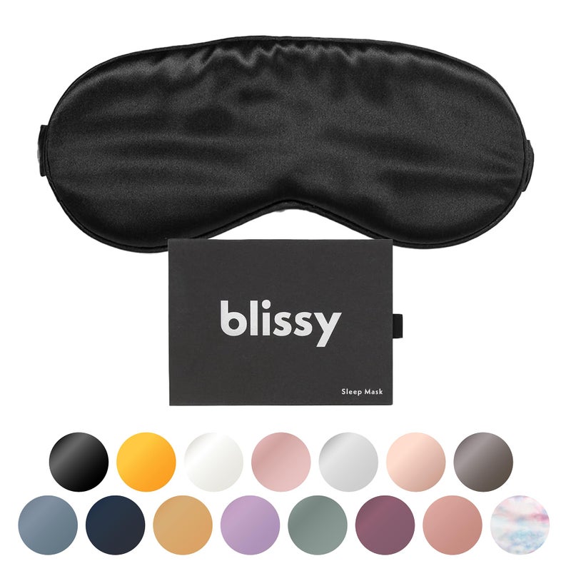 Blissy Silk Sleep Mask Eye Sleeping Mask for Women Men for Total Blackout 100 Pure Mulberry Silk 22 Momme 6a Fibers Blindfold Sleep Mask Side Sleeper Eye Cover Non Adjustable - Image 3