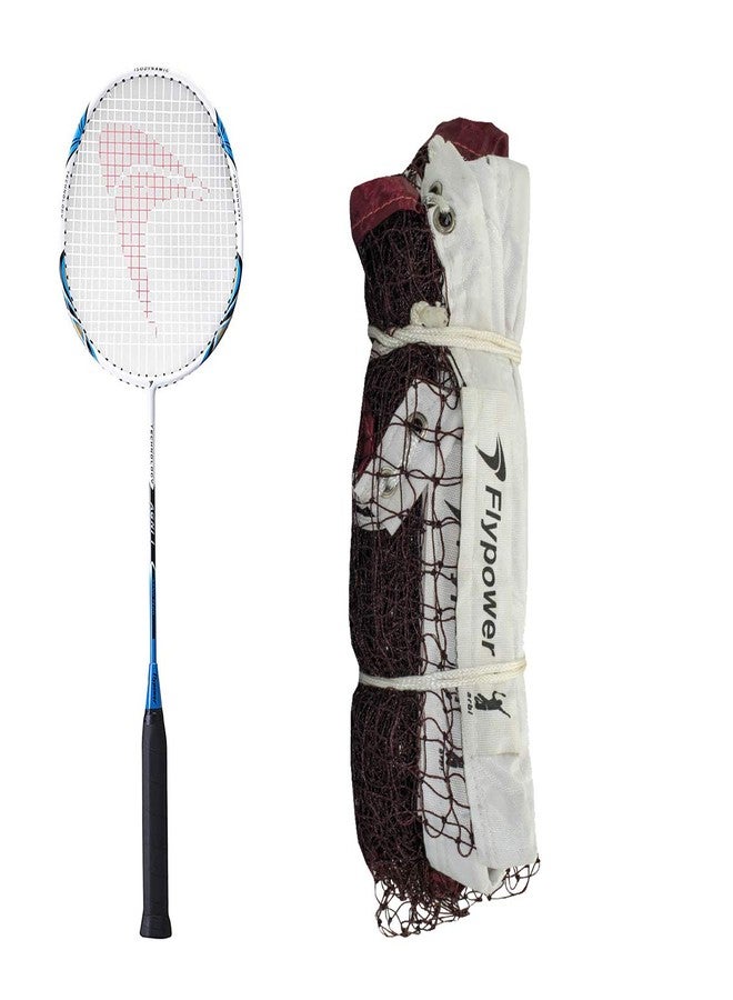 FLYPOWER Badminton Racket Agni 1 with NET 850 MAHROON - Image 2