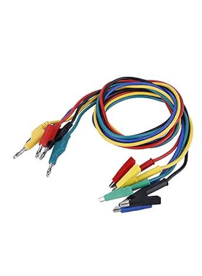 5pcs High Voltage Banana Plug To Crocodile Clip Test Leads 4mm 1m 1000V 15A - Image 1