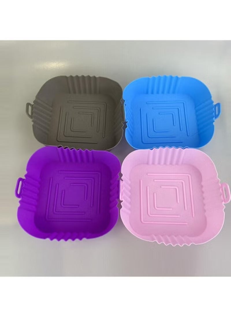 Generic - Silicone Liner for Air Fryer Cooking 20 cm Random Color - Image 1