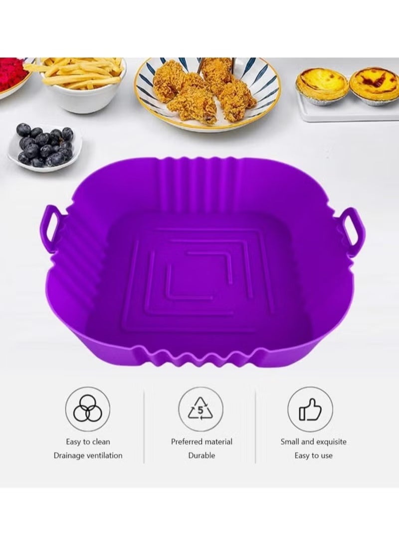 Generic - Silicone Liner for Air Fryer Cooking 20 cm Random Color - Image 1