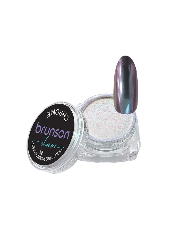 brunson Chrome Mirror Metallic Holographic Effect Art Decoration Manicure Pigment Nail Powder T-02