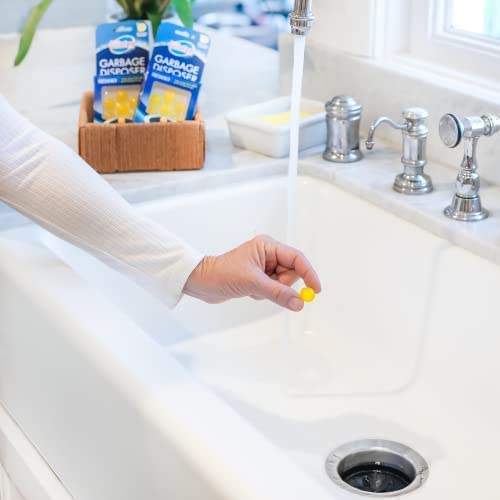 Glisten Garbage Disposer Freshener, Sink Disposal Odor Eliminator, Quick and Easy-to-Use, Lemon Scent, 30 Capsules Total - Image 4