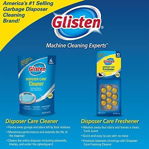 Glisten Garbage Disposer Freshener, Sink Disposal Odor Eliminator, Quick and Easy-to-Use, Lemon Scent, 30 Capsules Total - Image 5
