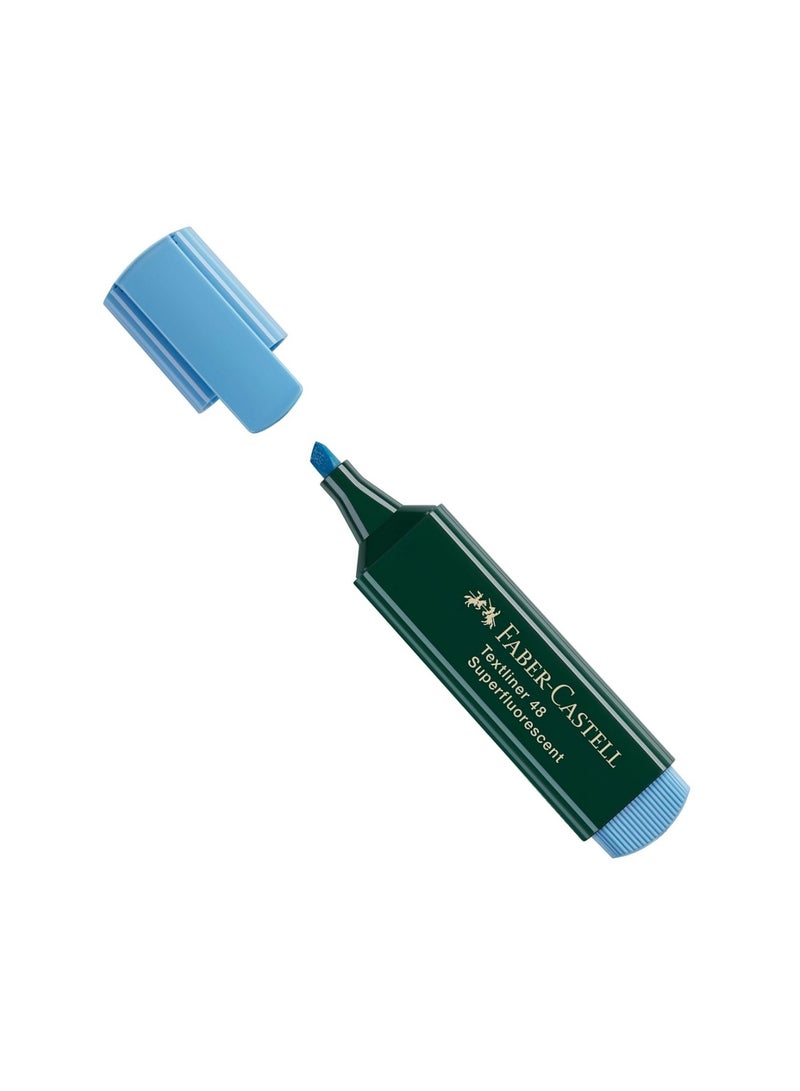 FABER-CASTELL 10 قطع من قلم التمييز الأزرق - Image 3