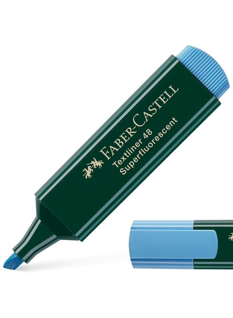 FABER-CASTELL 10 قطع من قلم التمييز الأزرق - Image 2