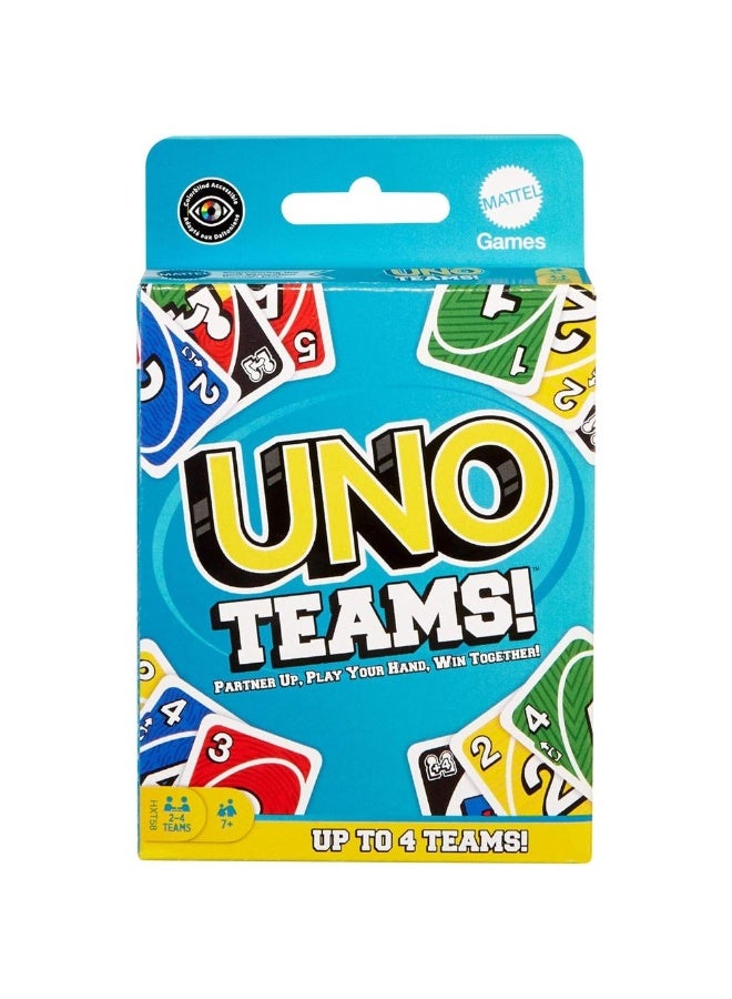 Mattel Games لعبة بطاقات أونو للفرق - Image 1