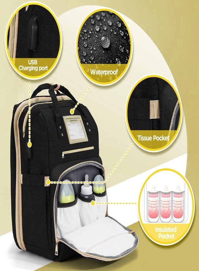 Lenski 6 in 1 Diaper Bag Backpack with Pad Shower Gifts Travel Bags for Registry Search Boys Girls Bags Newborn Essentials Accessories Stuff Unisex Dad Mom Mens - Image 4