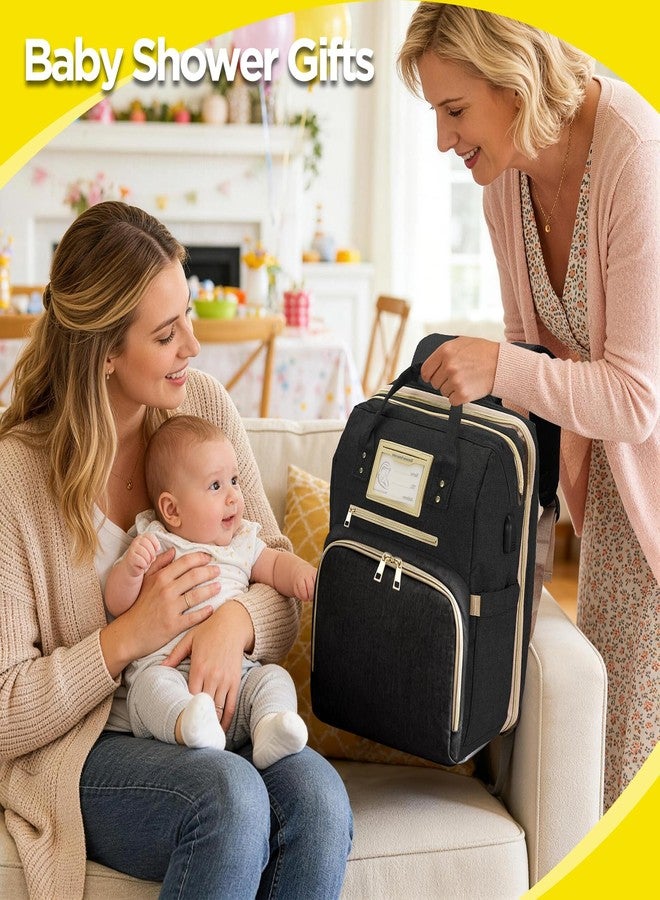 Lenski 6 in 1 Diaper Bag Backpack with Pad Shower Gifts Travel Bags for Registry Search Boys Girls Bags Newborn Essentials Accessories Stuff Unisex Dad Mom Mens - Image 2