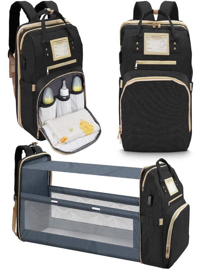 Lenski 6 in 1 Diaper Bag Backpack with Pad Shower Gifts Travel Bags for Registry Search Boys Girls Bags Newborn Essentials Accessories Stuff Unisex Dad Mom Mens - Image 1