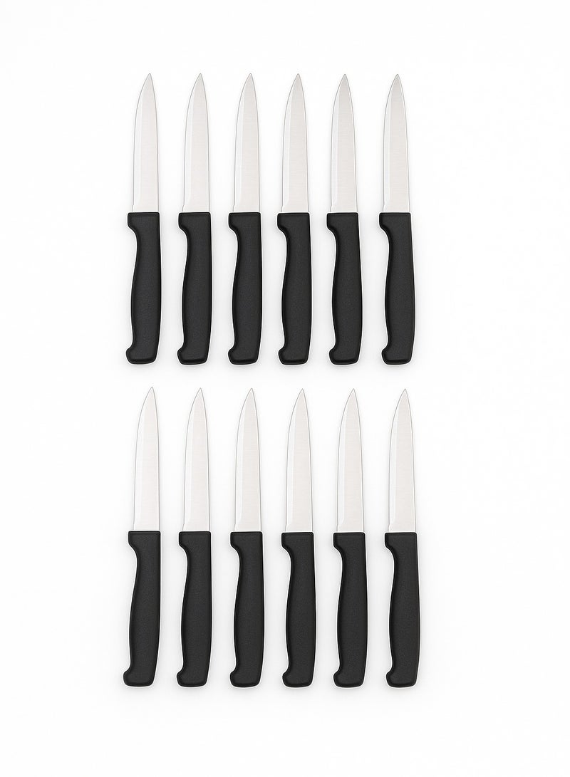 Extra 12-Piece Knife Set Black/Silver - Image 3