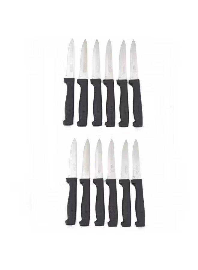 Extra 12-Piece Knife Set Black/Silver - Image 1