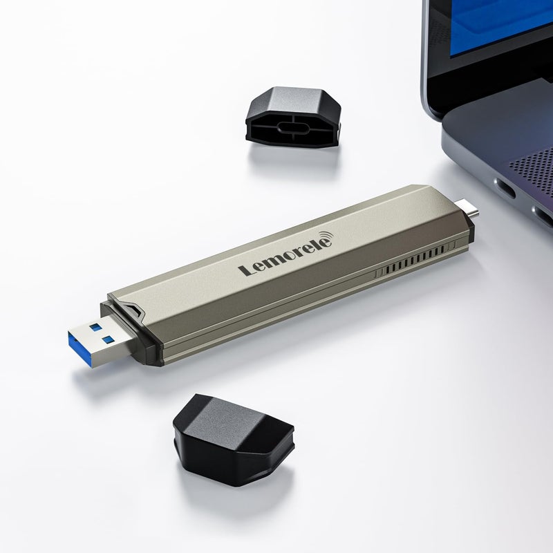 Lemorele Aluminum M.2 NVMe SSD Enclosure Adapter Tool-Free, 10Gbps USB C 3.2 Gen2 M.2 NVMe External Hard Drive Case Adapter for M-Key SSD 2230/2242/2260/2280,(SATA NOT Supported) - Image 4