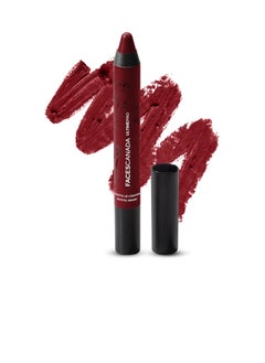 Faces Canada Matte Lip Crayon - Make Me Mine Mystic Magic  Maroon 2.8G   8Hr Long Stay   Smooth Creamy Matte Texture | Intense Color In 1 Stroke  Hydrates With Chamomile and Cocoa Butter  - Image 1