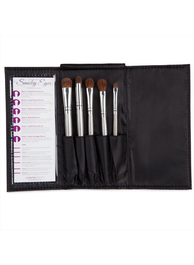 COASTAL SCENTS Smoky Eyes Brush Set, 0.17-Inch, 2.82-Ounce - Image 1