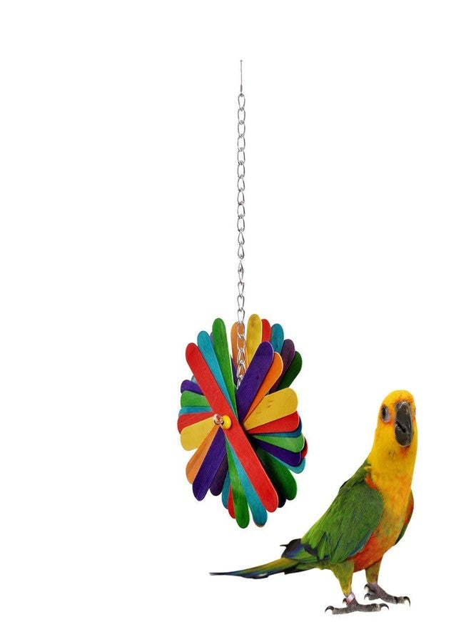 TRADESK Anky Wooden Chew Grind Teeth Popsicle Sticks Toy for Birds Parakeet Cockatiel Conure Parrot Lovebird Pet Cage Supplies - Image 1
