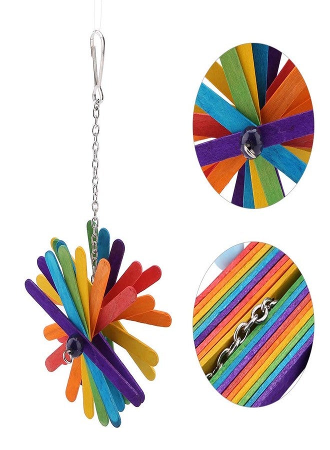 TRADESK Anky Wooden Chew Grind Teeth Popsicle Sticks Toy for Birds Parakeet Cockatiel Conure Parrot Lovebird Pet Cage Supplies - Image 3