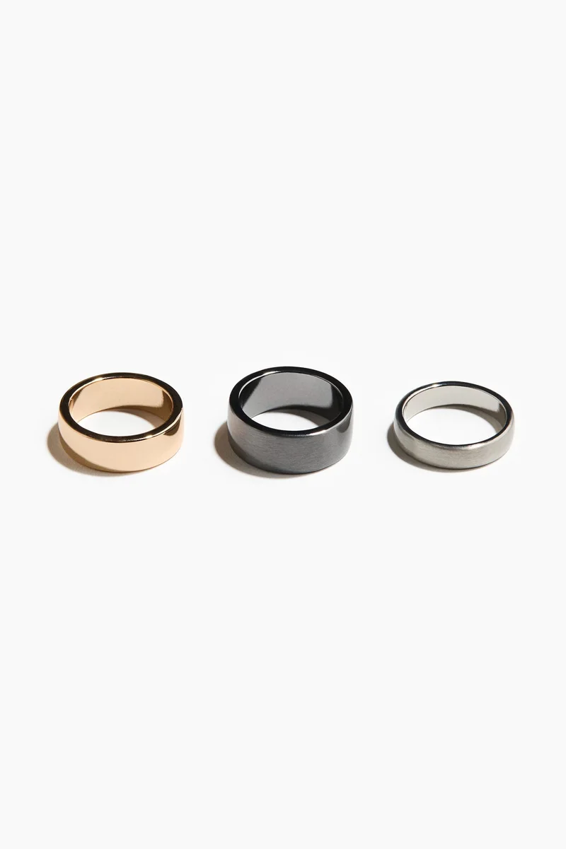 H&M 3-pack rings