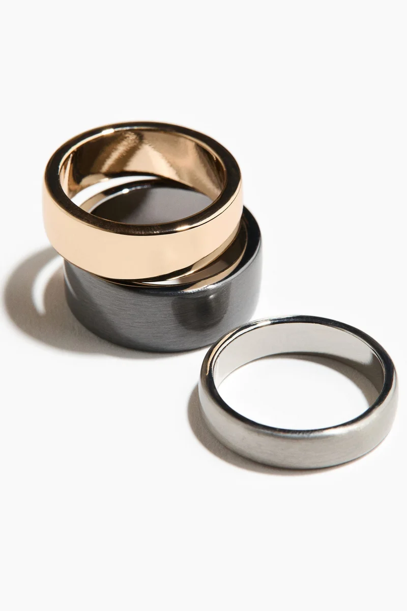 H&M 3-pack rings