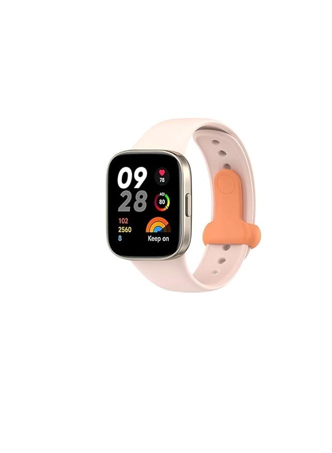 Watch Band Compatible with Xiaomi Redmi Watch 3 / Xiaomi Mi Watch Lite 3, Silicone Replacement Sport Wristband with Buckle - Image 1