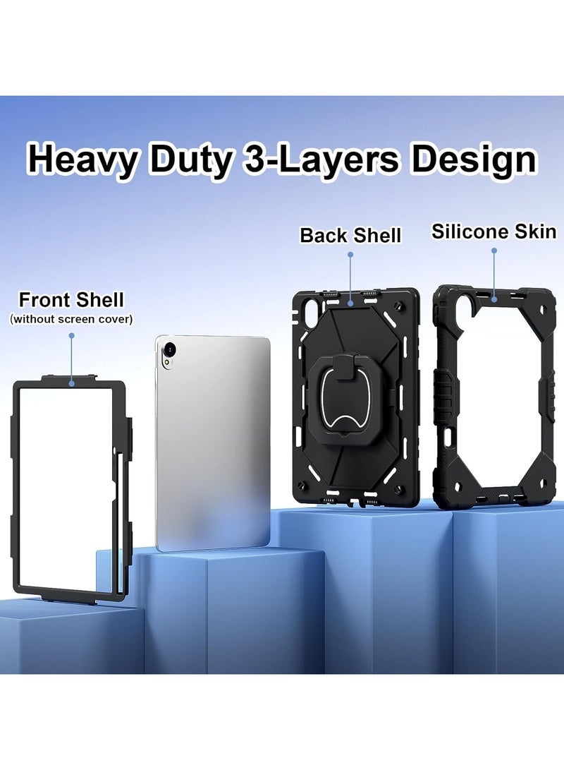 General Case Compatible with Huawei MatePad 11.5 S 2024 Tablet Case, Shockproof Military Grade Protective Cover with Shoulder Strap & Handle Grip Ring Kickstand  - Image 2