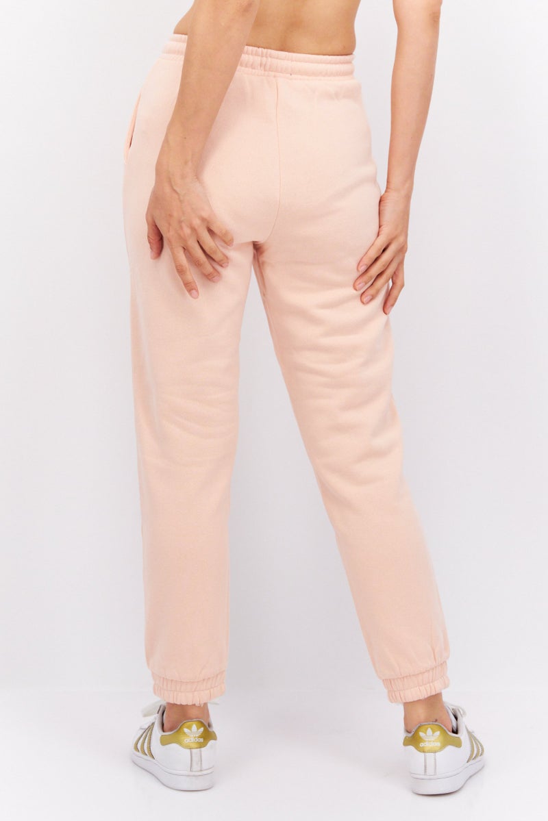 MODE Women Regular Fit Embroidered Sweatpants, Light Peach - Image 4