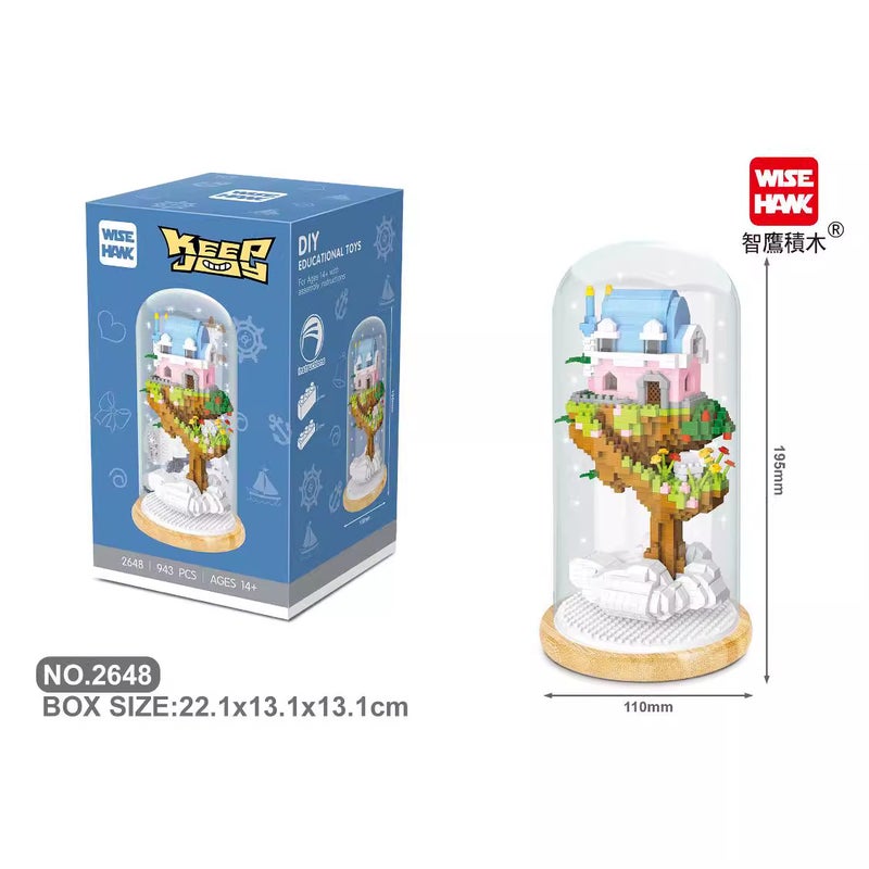 Smart Eagle Diamond Tiny Particles Puzzle Assembly Plastic Building Blocks 2646-2656 With Display Box - Image 5