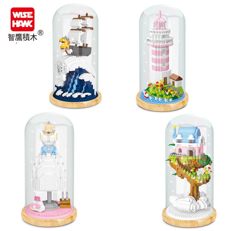Smart Eagle Diamond Tiny Particles Puzzle Assembly Plastic Building Blocks 2646-2656 With Display Box - Image 2