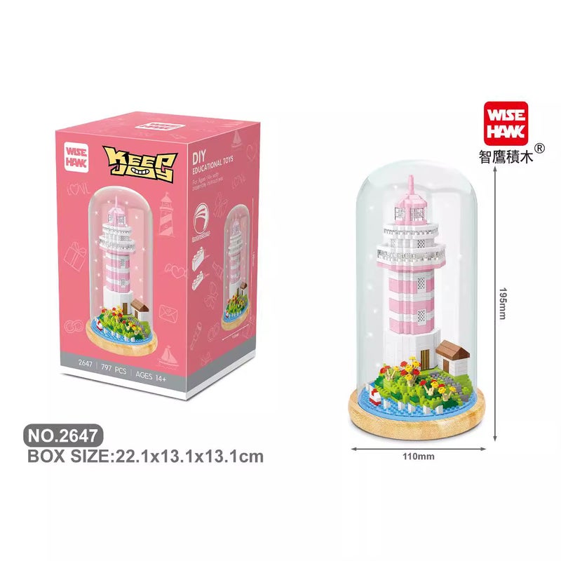 Smart Eagle Diamond Tiny Particles Puzzle Assembly Plastic Building Blocks 2646-2656 With Display Box - Image 4