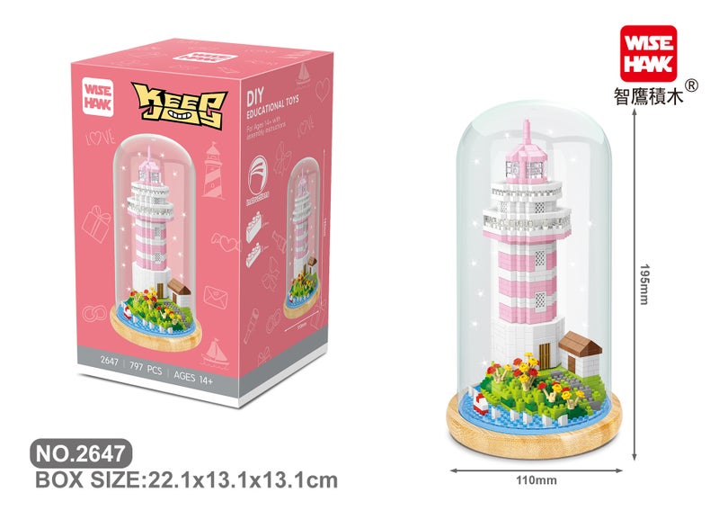 Smart Eagle Diamond Tiny Particles Puzzle Assembly Plastic Building Blocks 2646-2656 With Display Box - Image 1