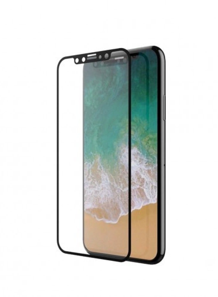 ديفيا حماية شاشة  لآيفون Xs Max من الزجاج الصلب ضد التوهج - أسود - Image 1