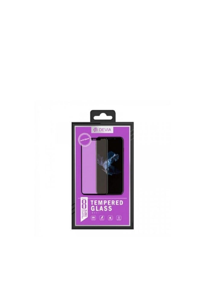 ديفيا حماية شاشة  لآيفون Xs Max من الزجاج الصلب ضد التوهج - أسود - Image 3