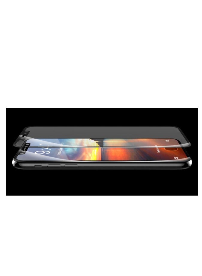 ديفيا حماية شاشة  لآيفون Xs Max من الزجاج الصلب ضد التوهج - أسود - Image 2