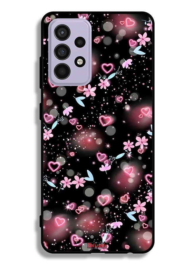 Tolwak Samsung Galaxy A52s 5G Protective Case Cover Small Hearts And Flowers - Image 1