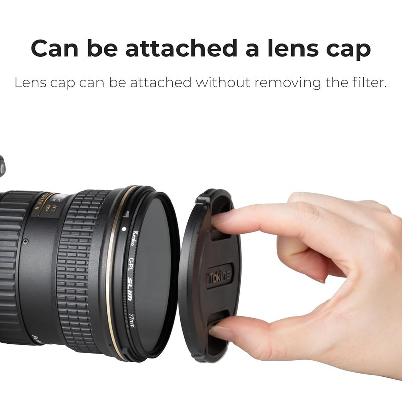 Kenko فلتر سمارت C-PL رفيع 62 مم لعدسة الكاميرا (صنع في الفلبين) - Image 4