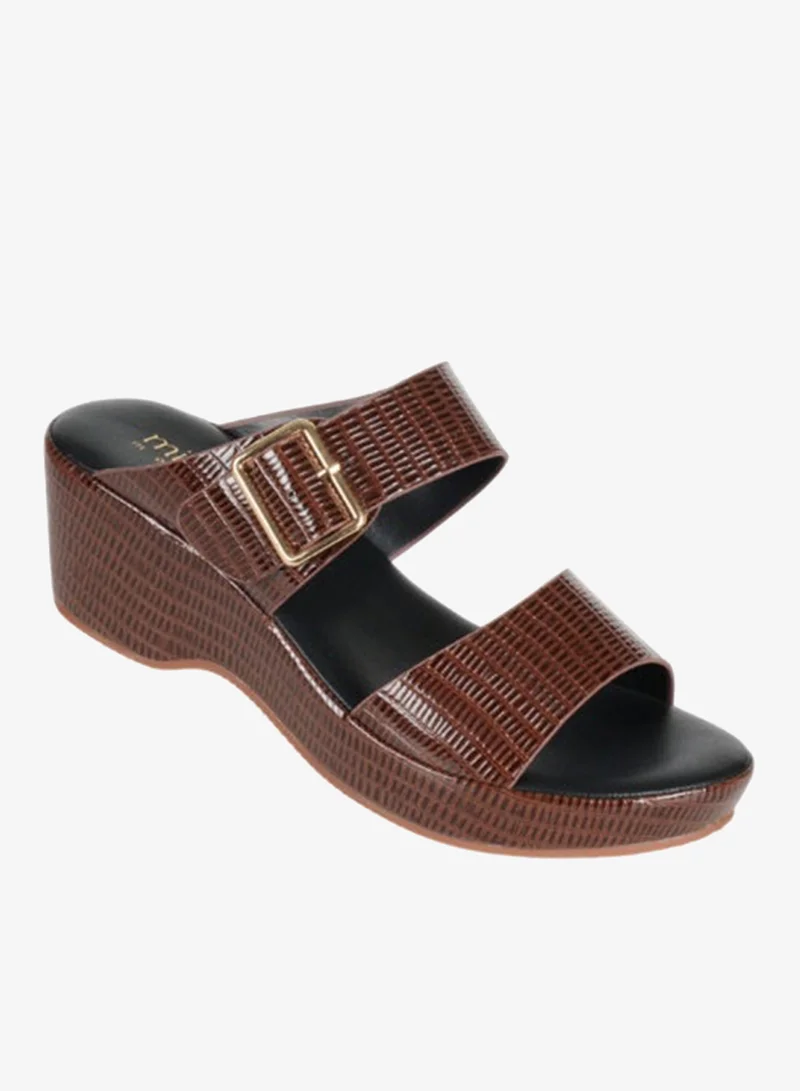 Michelle Morgan 092-2961 Michelle Morgan Ladies Wedge sandals4ZD19P Brown
