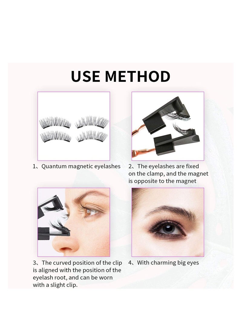 Generic - Woman Magnetic Lashes Quantum Eyelash Applicator Ensure GlossierMagnetic Lashes Curler Clip 3D Magnetic Eyelashes Special Curler Exquisite Box Packing - Image 1