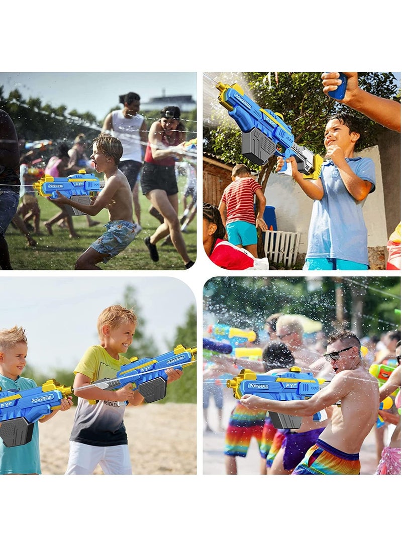 Electric Water Gun for Kids High Pressure Water Gun Electric Powerful Squirt Guns Automatic Large Capacity Water Blasters for Kids & Adults Summer Pool Beach Party (D) - Image 4