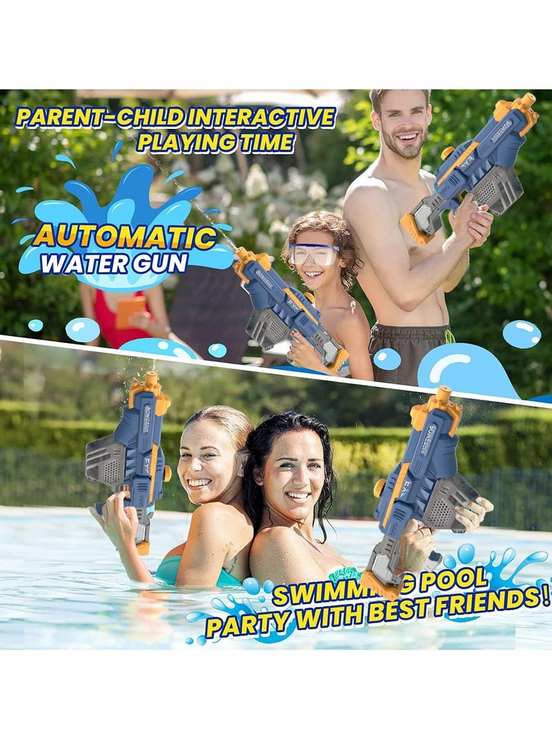 Electric Water Gun for Kids High Pressure Water Gun Electric Powerful Squirt Guns Automatic Large Capacity Water Blasters for Kids & Adults Summer Pool Beach Party (D) - Image 3