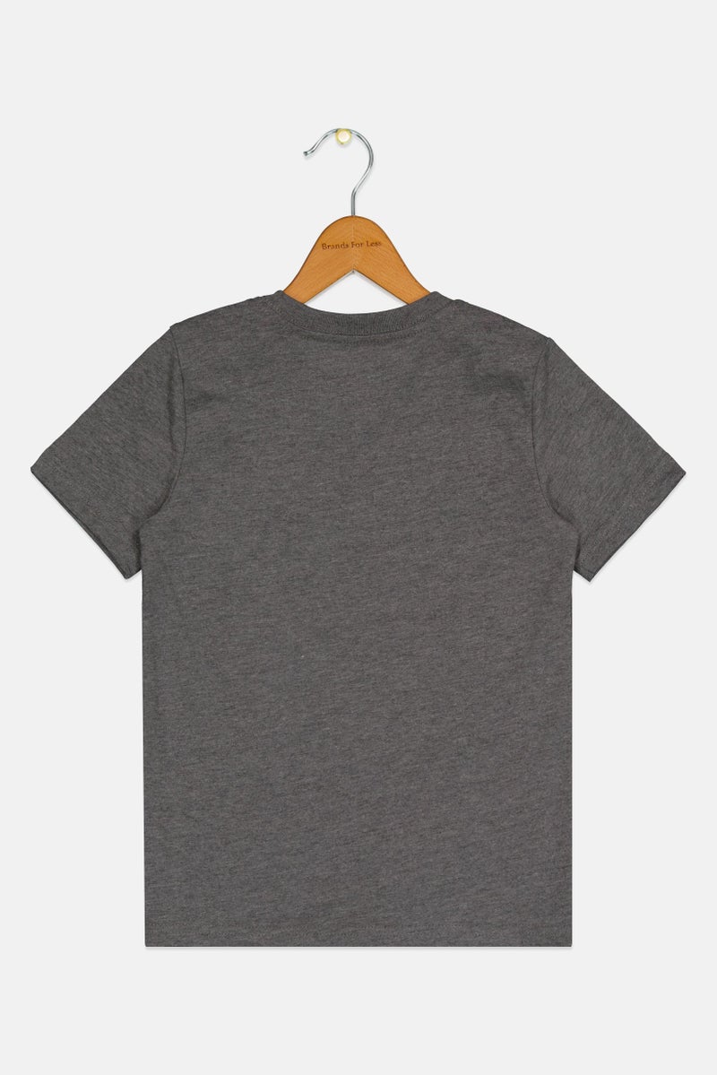 PUMA Kids Boy Sportswear Fit Short Sleeve Outdoor T-Shirt, Charcoal Heather - Image 3