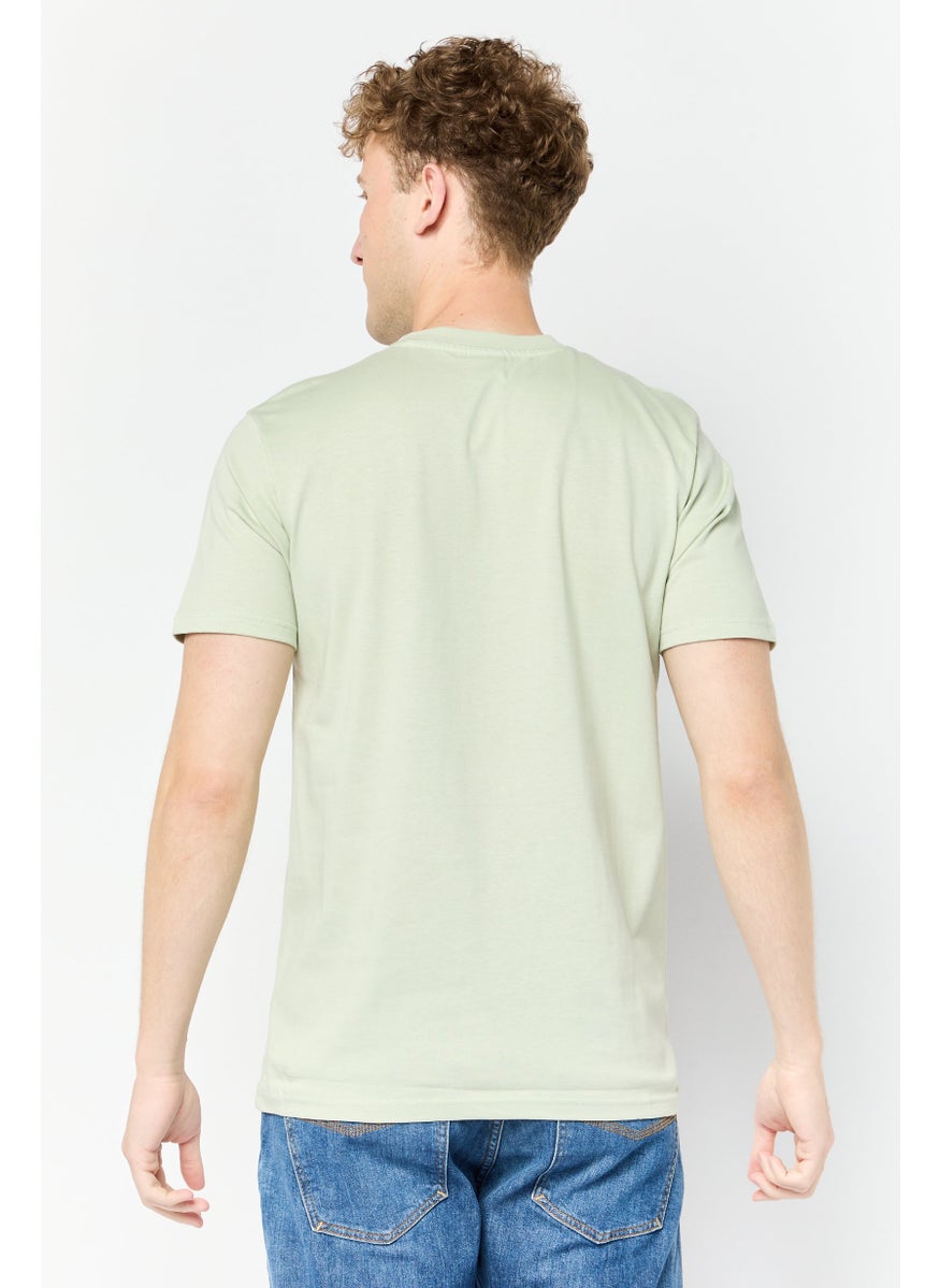 Batman DC Batman Men Crew Neck Short Sleeve Brand Logo T-Shirt, Olive  - Image 2