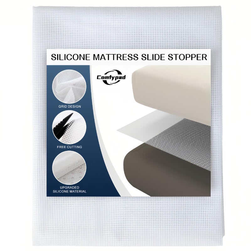 Comfypad Silicone Mattress Gripper Twin 36 x 72 in NonSlip Breathable Grip Liner Mat Slide Stopper Keep Mattress from Sliding for Bed Sofa Couch Chair Cushion