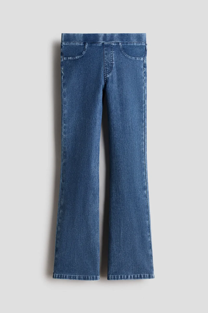 H&M Denim-look flared jeggings